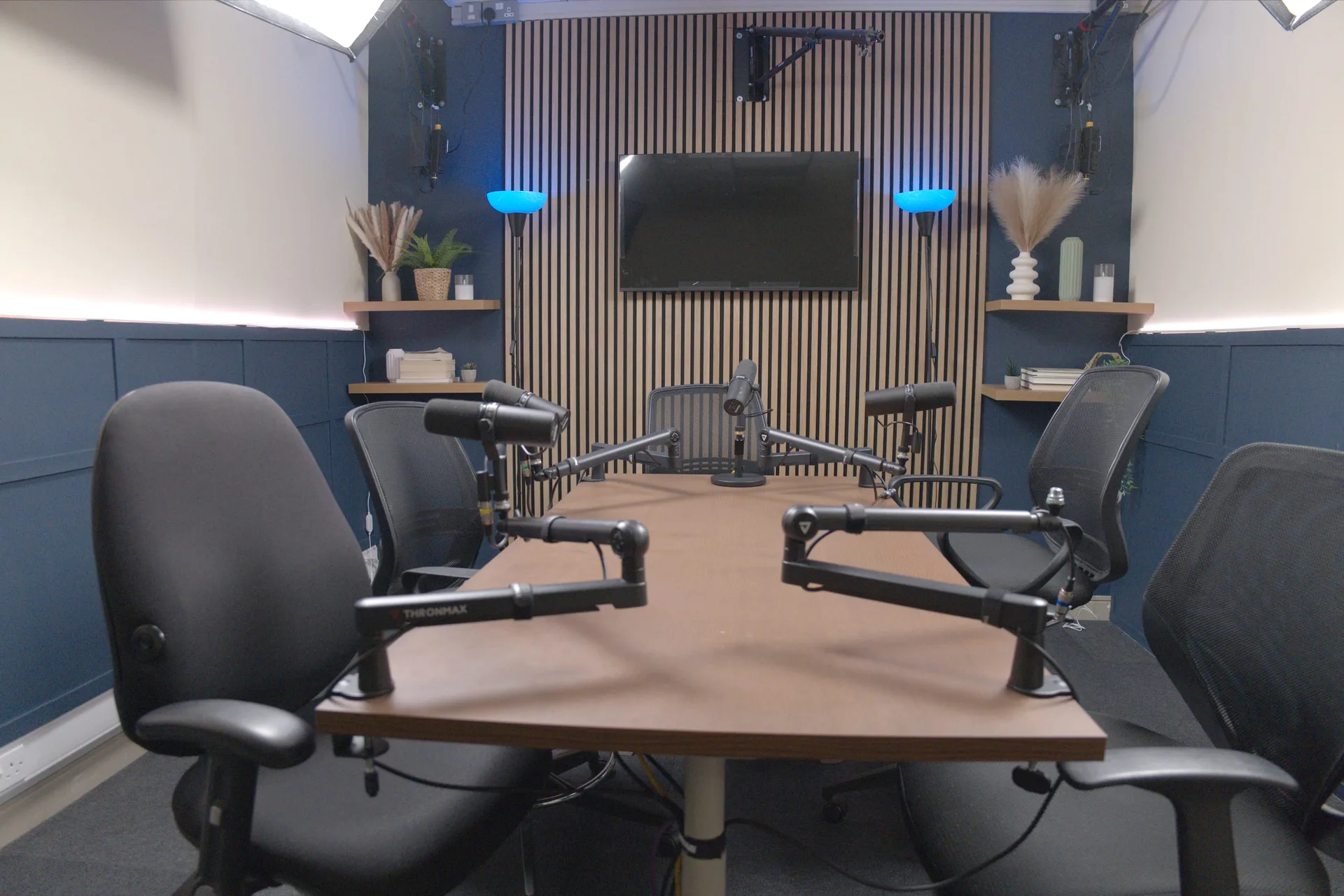 Room 4 podcast set at Myriad Studios, view 1 of 5