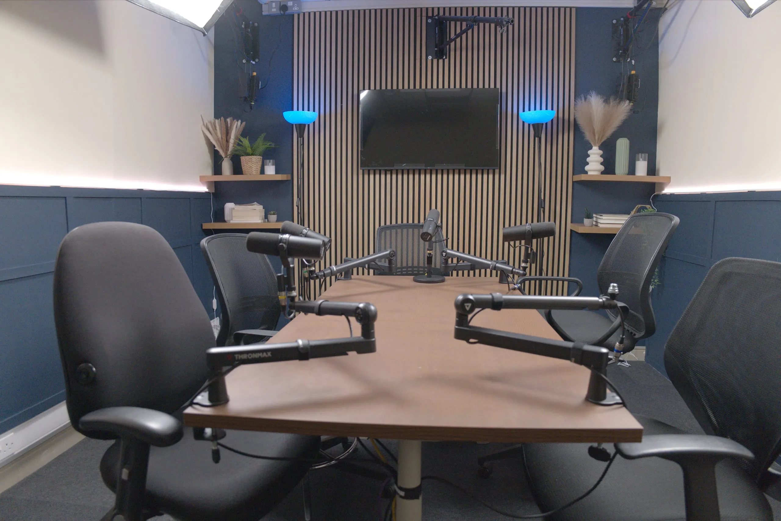 Room 4 podcast set at Myriad Studios, view 1 of 5